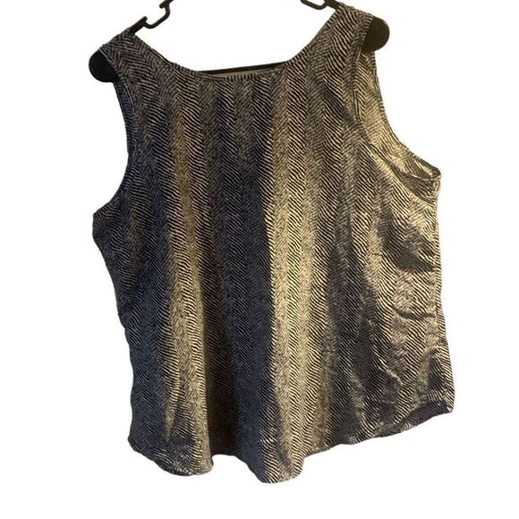 Pre Owned Women’s Faded Glory Tank Top Shirt Zebra Pattern Sz XXL Casual Comfort - Picture 3 of 8